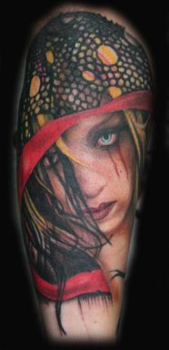 Tattoos - Cloaked Reaper Girl - 28570